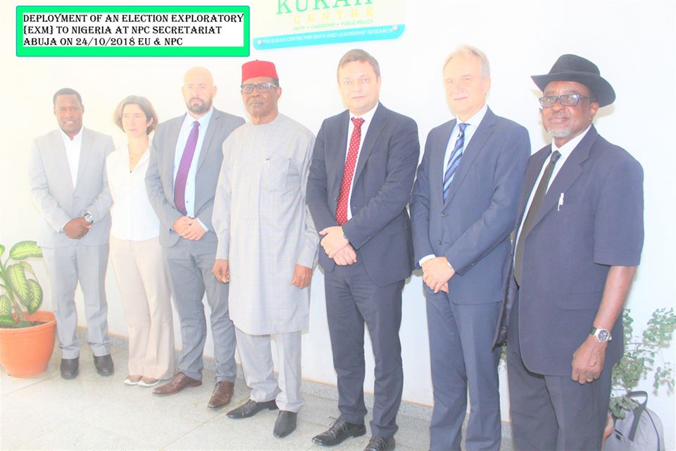 EU Election Exploratory Mission (ExM) visit the National Peace Committee (NPC) at the Committee’s Secretariat,